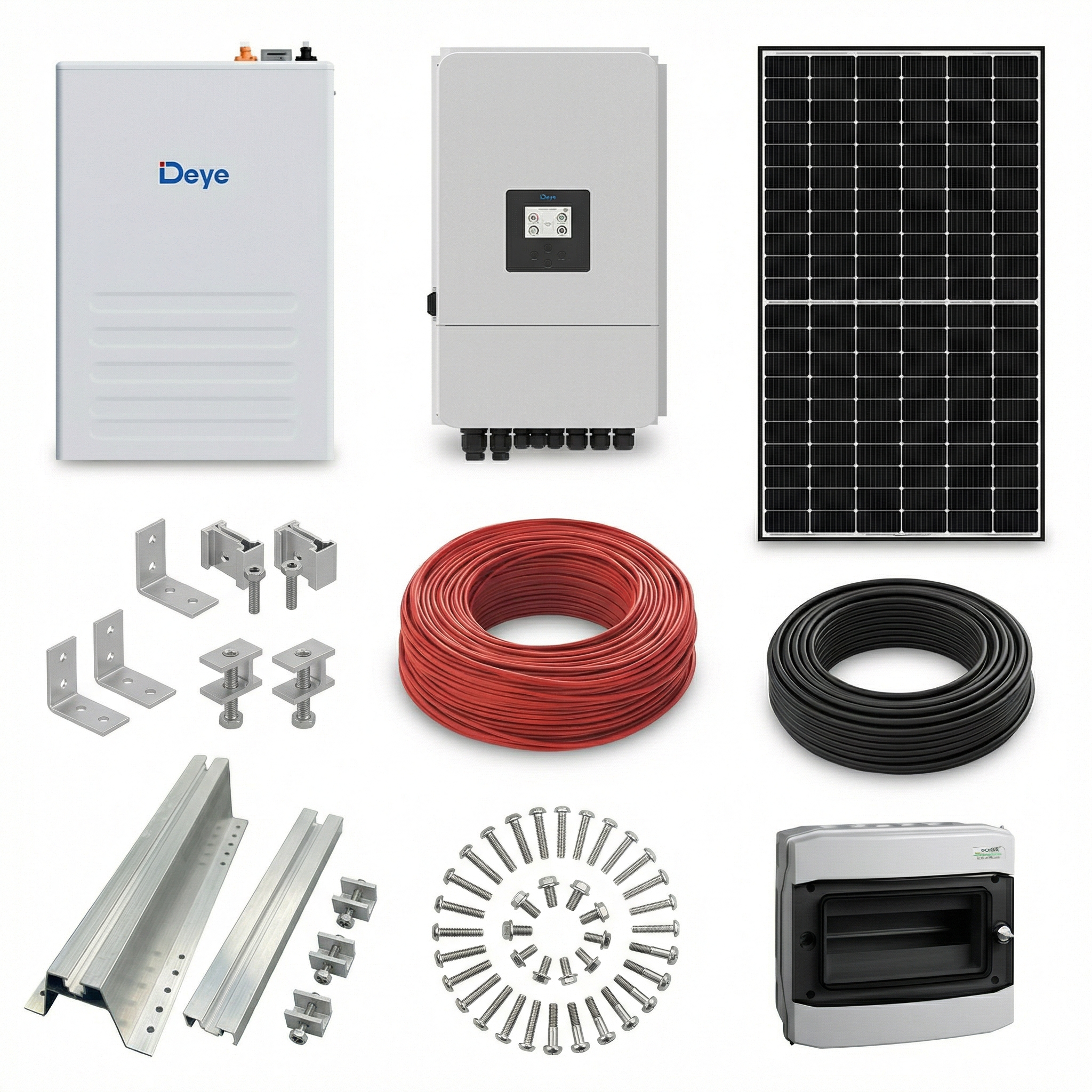 Kit invertor trifazat deye 5 20kw Baterie deye